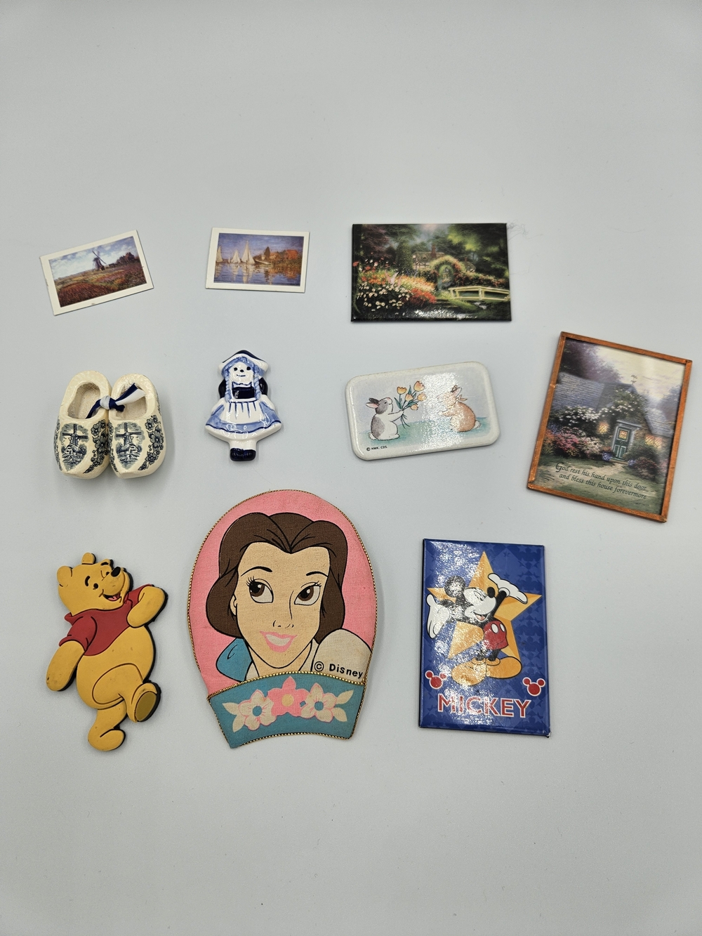 Vintage Mixed Magnet Lot Disney Characters Mini Art Cottage Décor